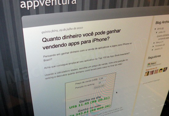 Dinheiro na App Store Brasil