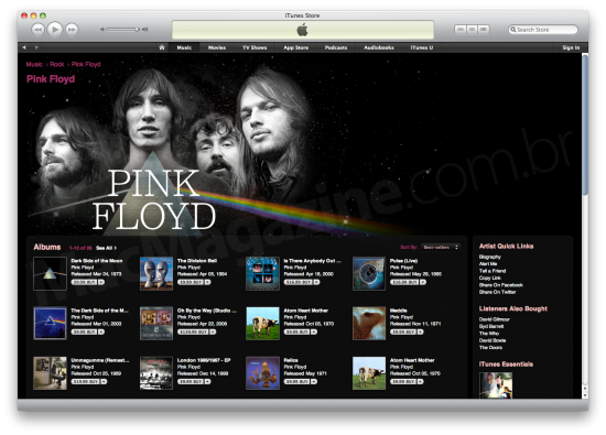 Pink Floyd na iTunes Store