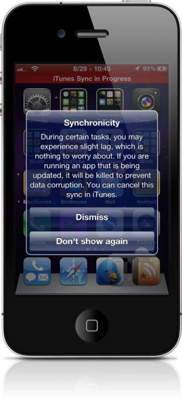 Synchronicity no iPhone