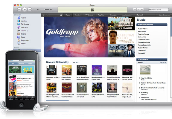 iTunes Music Store e iPod touch