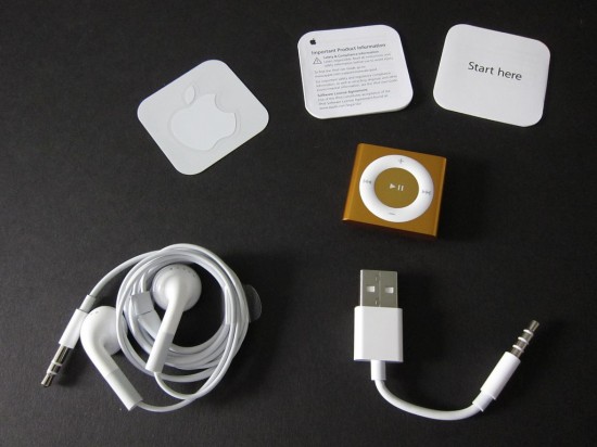Unboxing do iPod shuffle 4G
