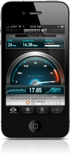 Speedtest.net Mobile no iPhone