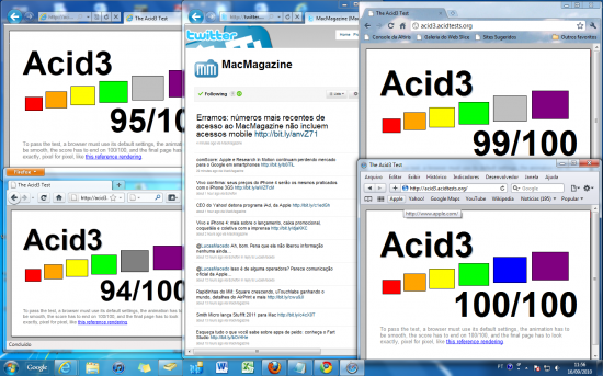 Browsers e Acid3 Test