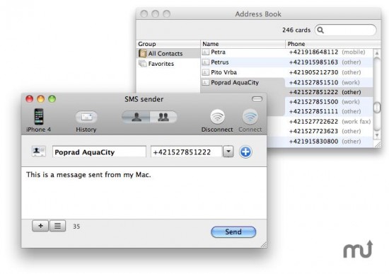 SMS sender para Mac OS X - MacUpdate