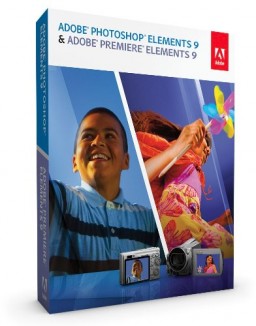 Caixa do Photoshop Elements 9 e do Premiere Elements 9