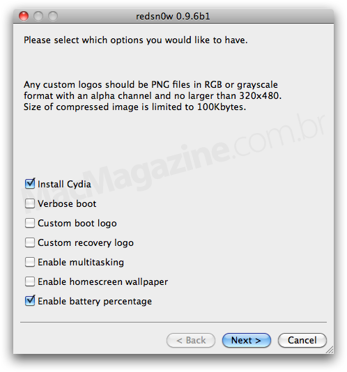 redsn0w no Mac OS X