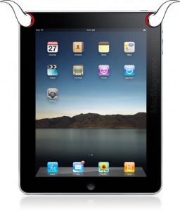 iPad com chifres de Diabo
