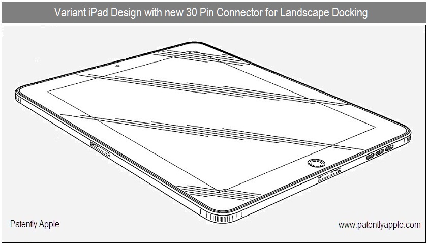 Patente de iPad com dois docks