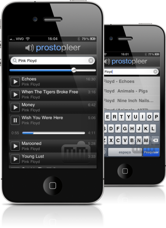 Prostopleer em iPhones