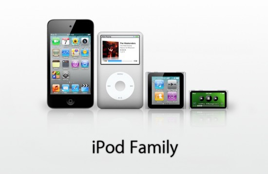 Mockup de iPod shuffle 5G, com tela