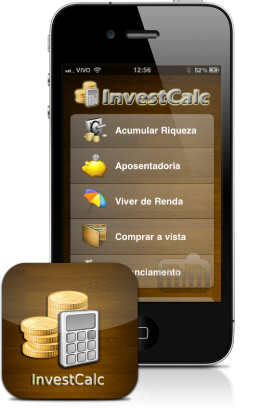 InvestCalc no iPhone