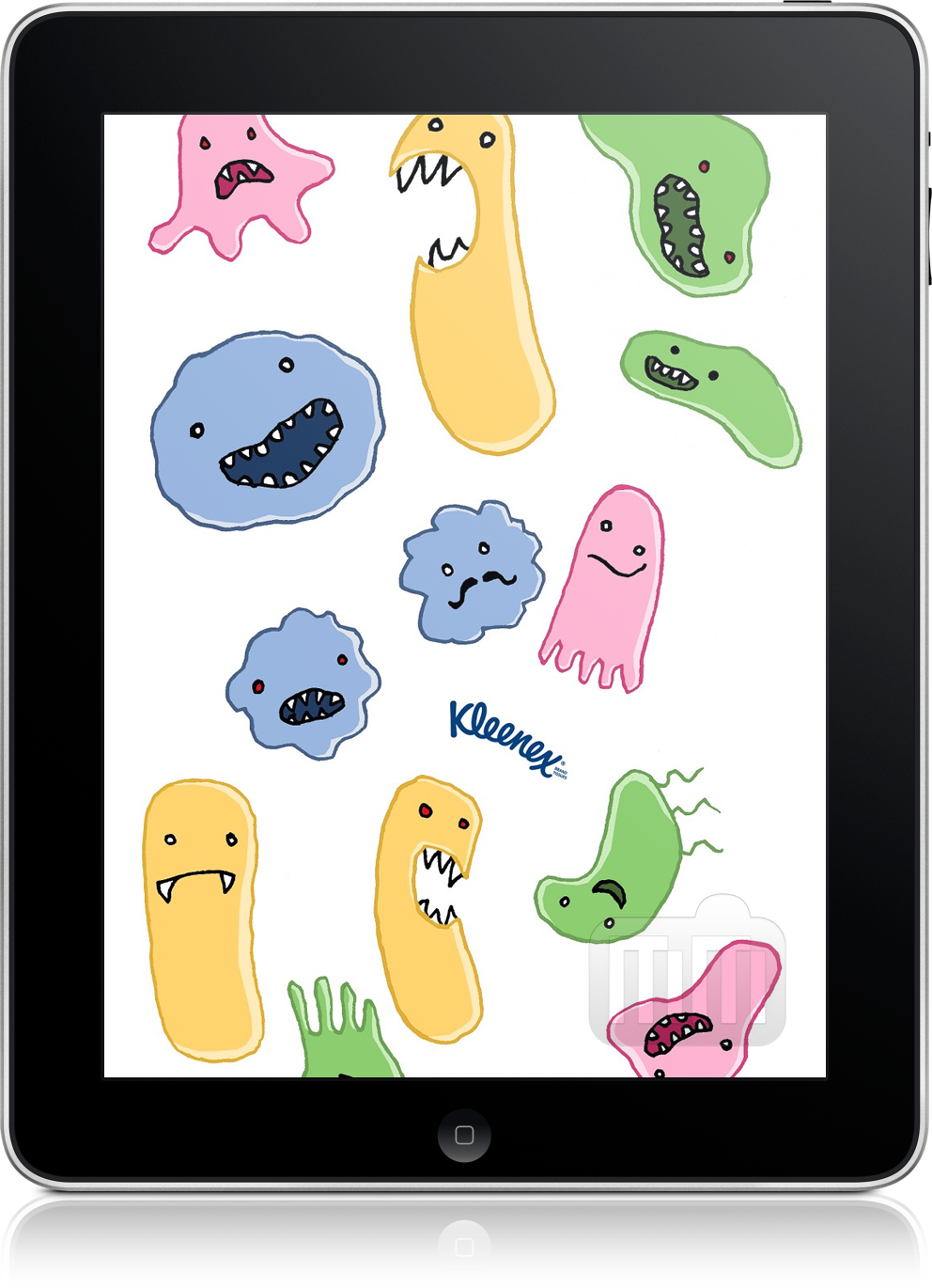 iPad com germes