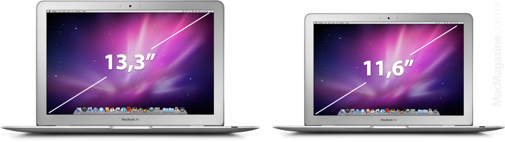 MacBooks Air de 13,3 e 11,6 polegadas