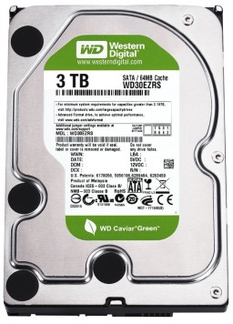 HDD de 3TB Caviar Green, da Western Digital