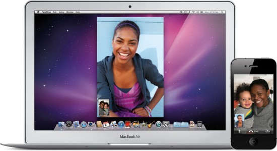 FaceTime para Mac no MacBook Air e no iPod touch 4G