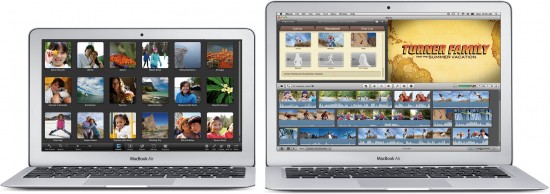 Novos MacBooks Air de frente