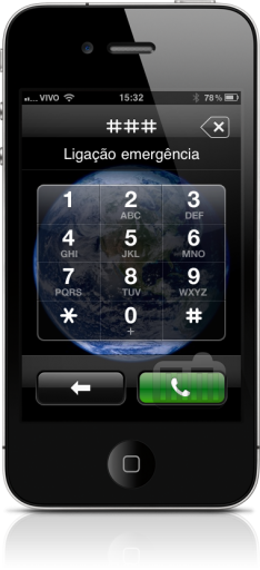 Ligação de emergência no iPhone