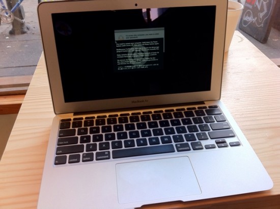 Kernel panic no MacBook Air