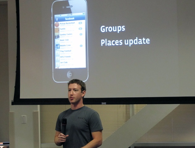 Mark Zuckerberg em evento mobile do Facebook