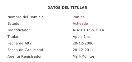 Domínio itun.es da Apple