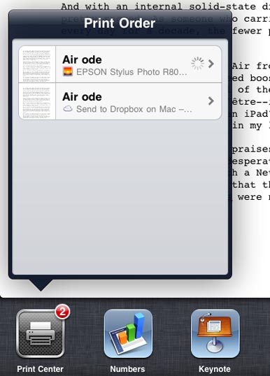 AirPrint no iOS 4.2