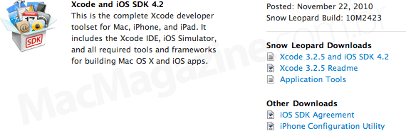 iOS SDK 4.2