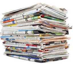 Pilha de jornais