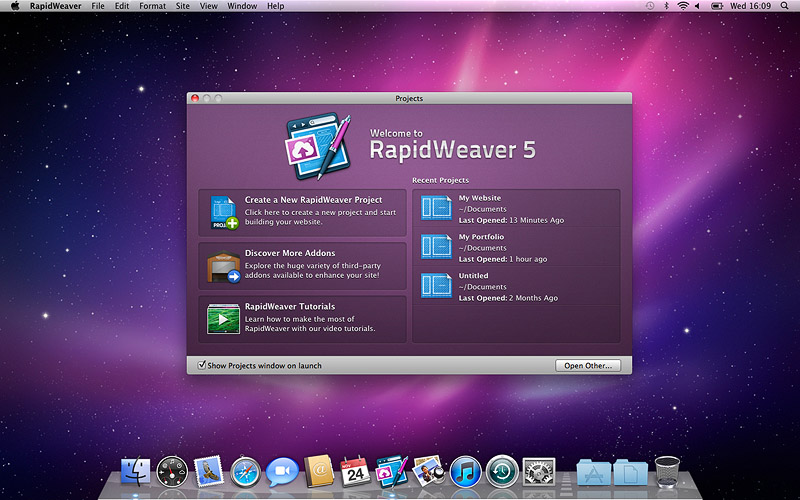 RapidWeaver 5.0 para Mac