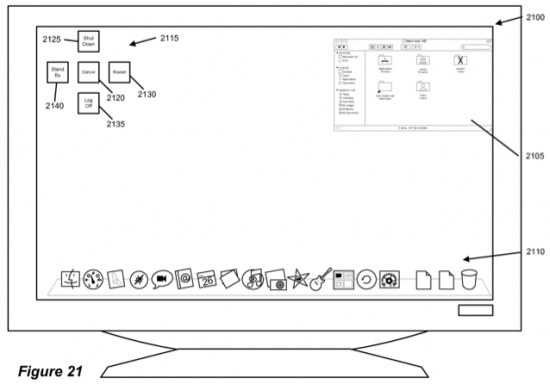 Patente de menu circular em desktop