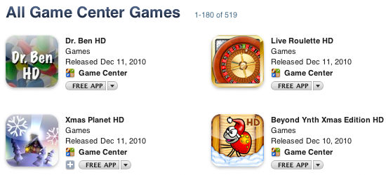 Jogos de iPad com Game Center