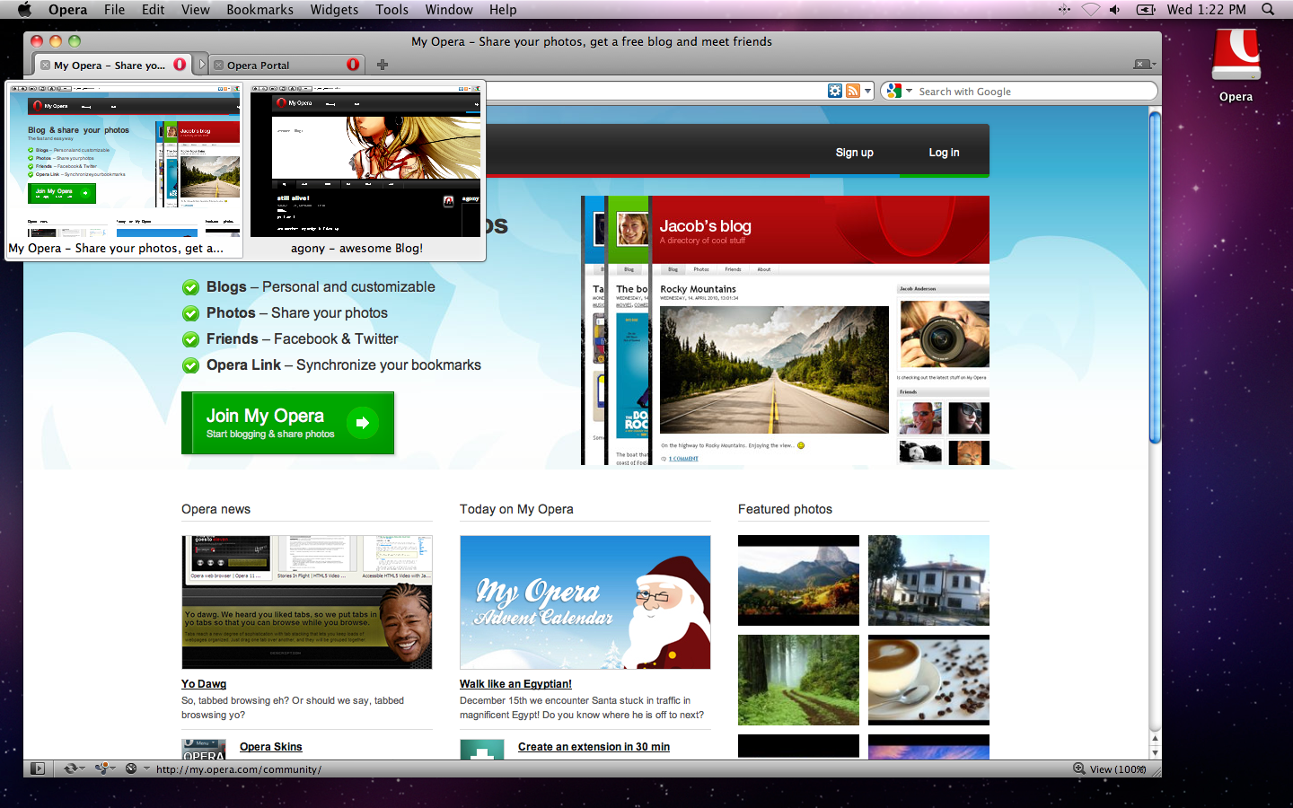 Opera 11 no Mac OS X