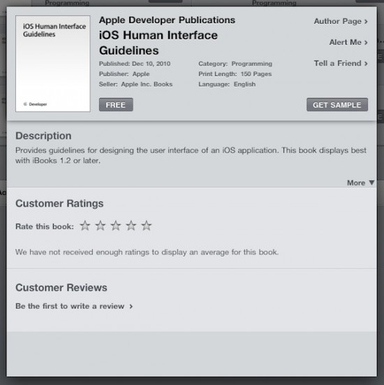 iOS Development ebook no iPad