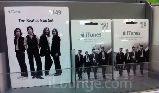Gift Cards dos Beatles em Apple Retail Store