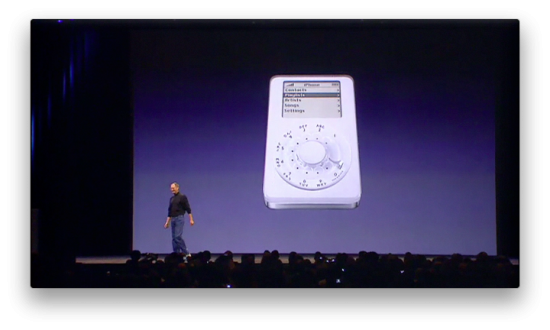 iPod phone apresentado por Steve Jobs