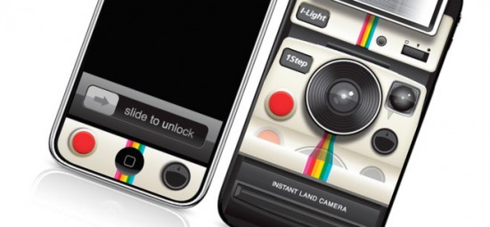 Adesivo Polaroid para iPhone 4
