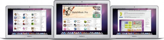 Mac App Store em MacBooks Air