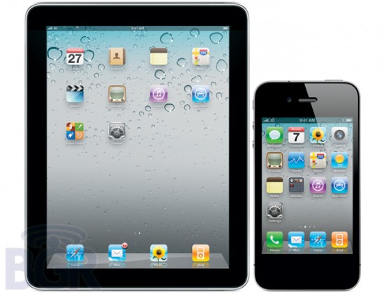 iPad e iPhone 4 sem botão Home