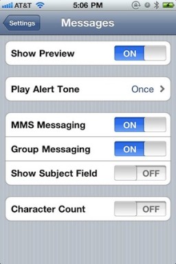 Tom de mensagem no iOS 4.3