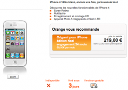 iPhone 4 branco na Orange