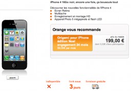 iPhone 4 preto na Orange