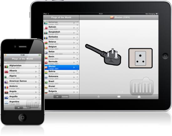Plugs of the World - iPad e iPhone