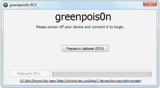 GreenPois0n no Windows