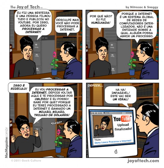 Joy of Tech - Processar a internet