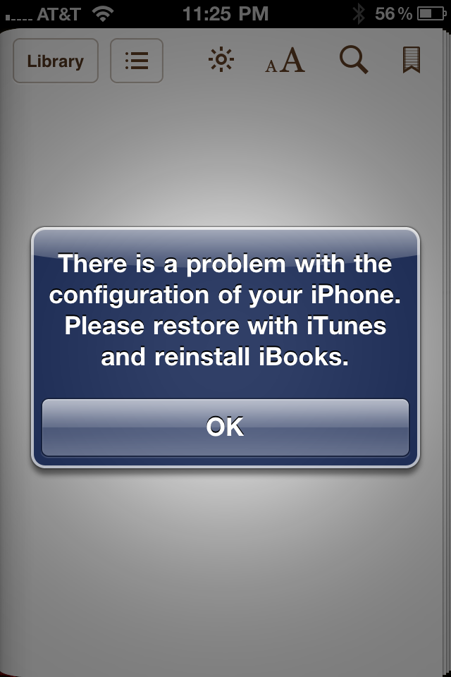iBooks bloqueado em iPhones jailbroken