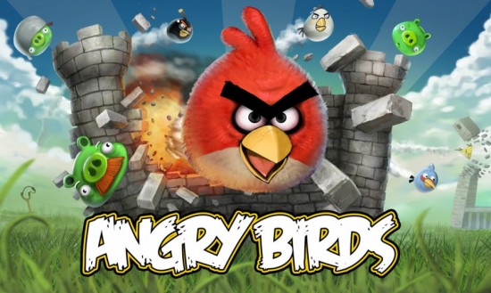 Tela inicial de Angry Birds