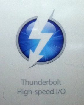 Imagem com logo da porta Thunderbolt