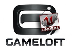 Logo da Gameloft com Unreal
