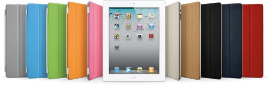 iPad 2 com Smart Covers (capas) coloridas