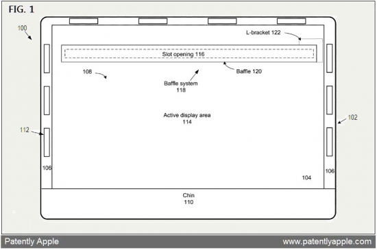 Patente de fenda de ventilação em iMac