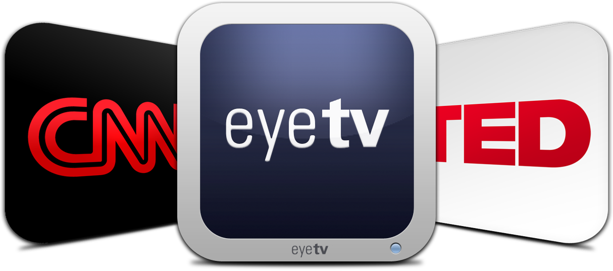 Ícones - EyeTV, CNN e TED